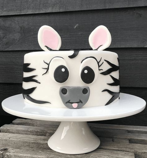 Zebra Cake Design, Zebra Smash Cake, Zebra Cake Birthday, Zoo Birthday Cake, Zebra Birthday Party, Zebra Cakes, Zoo Cake, Zebra Birthday, 8th Birthday Cake