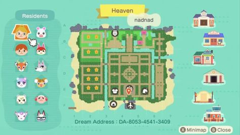 not my island!! I just wanted to upload this DA here ^^ Dream Code, Map Layout, Animal Crossing Guide, Island Map, New Animal Crossing, Animal Crossing Game, Island Design, Island Tour, Animal Crossing Qr