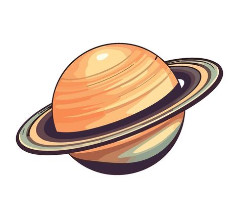 Saturn planet illustration Saturn Clipart, Saturn Vector, Saturn Illustration, Saturn Drawing, Planet Clipart, Planet Illustration, Handpainted Tote, Handpainted Tote Bags, Planet Drawing