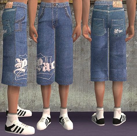 Mod The Sims - 2Pac baggy shorts in light blue for men Sims Cc Clothes Men Y2k, Sims 4 Cc Mens Jorts, Sims 4 Baggy Pants Male, Sims 4 Cc Baggy Pants Men, Sims4 Cc Mens Pants, Sims 2 Men Clothes, The Sims 4 Cc Clothing Male Y2k, Sims 4 Mens Outfits, The Sims 2 Cc Clothes Male