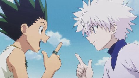 Gon and Killua in Greed Island        ~Hunter X Hunter Hunter X Hunter, Anime, White