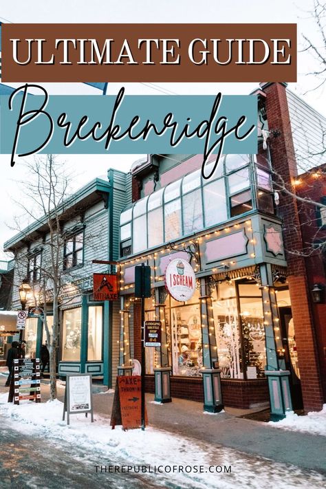 Breckenridge Colorado Restaurants, Frisco Colorado Winter, Breckenridge Ski Trip, Breckenridge Restaurants, Breckenridge Colorado Summer, Breckenridge Colorado Winter, Colorado Activities, Frisco Colorado, Colorado Christmas