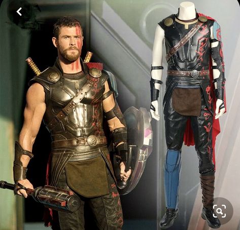 Thor Halloween Costume, Thor Ragnarok Costume, Thor Halloween, Marvel Thor Ragnarok, Thor Costume, Thor And Loki, Thor Cosplay, Avengers Costumes, Loki Cosplay