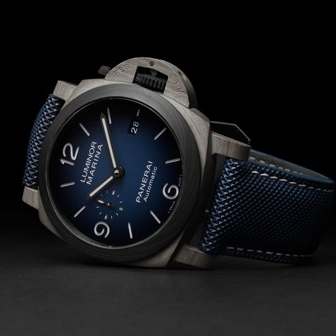 Another year, another new material ushered into the world of high horology by Officine Panerai, the Florentine maestros of rugged, sporty luxury. After bringing us such avant-garde alloys as Carbotech and Goldtech in recent years, Panerai introduces in its new Luminor Marine Fibratech - 44MM model a Breitling Superocean Heritage, Panerai Luminor Marina, Luminor Marina, Tag Heuer Aquaracer, Panerai Watches, Panerai Luminor, Divers Watch, Volcanic Rock, 70th Anniversary