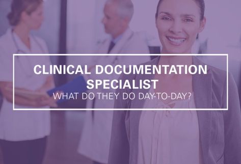 What Does a Clinical Documentation Specialist Do Day-to-Day? | Ultimate Medical Academy | Blog | #OnlineEducation #HealthcareCareers Clinical Nurse Leader, Clinical Documentation, Health Information Management, Clinical Nurse, Healthcare Careers, Medical Billing And Coding, Billing And Coding, Medical Terminology, Practice Management