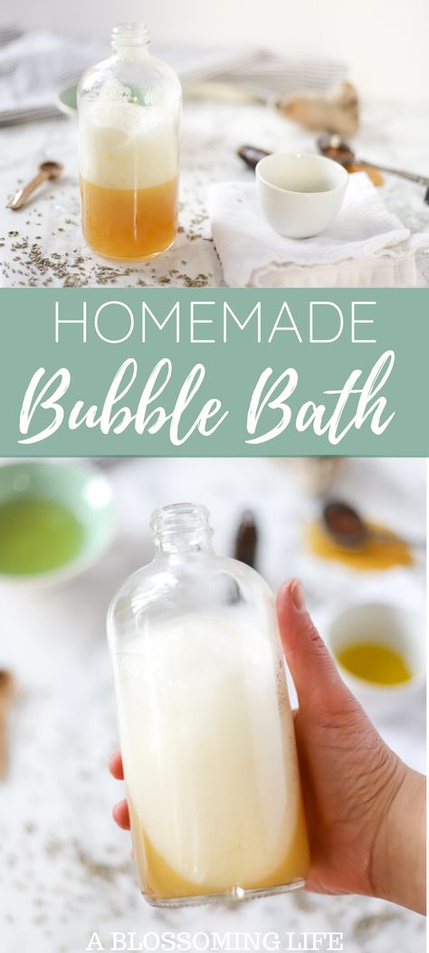 Homemade Bubble Bath Recipe Diy Bubble Bath Recipe, Bubble Bath Diy, Bubble Bath Recipe, Homemade Bubble Bath, Diy Bubble Bath, Diy Toiletries, Natural Bubble Bath, Bath Diy, How To Make Bubbles