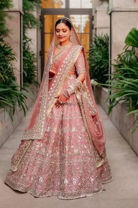 Popular Bridal Dupatta Draping Styles That All 2024 Brides-To-Be Need To SAVE! | WeddingBazaar Bridal Dupatta Draping, Bridal Dupatta Draping Styles, Zuhair Murad Wedding Dresses, Zuhair Murad Wedding, Dupatta Draping Styles, Dupatta Draping, Pink Bridal Lehenga, Latest Bridal Lehenga Designs, Draping Styles