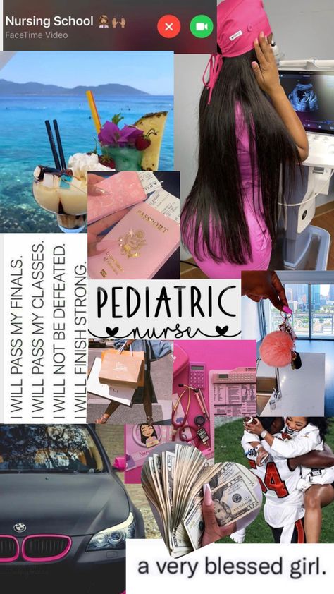 Pharmacology Nursing Aesthetic, Nursing Program Aesthetic, Rich Off Nursing, Nursing Vision Board Wallpaper Laptop, Labor And Delivery Nurse Vision Board, Pediatric Medical Assistant Aesthetic, Nurse Inspo Aesthetic, Future Pediatrician Aesthetic, Boujee Nurse Aesthetic