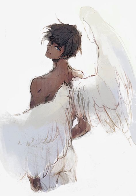 Arte Peculiar, Wings Drawing, Angel Drawing, Wings Art, Obey Me, Shall We Date, Angel Art, Anime Boys, Drawing Base