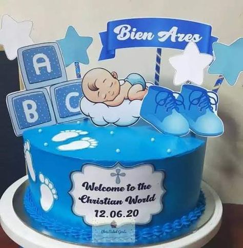 Christening Cake Topper Boy, Baby Baptism Cake, Baby Boy Baptism Cake, Christening Cake Toppers, Boy Baptism Cake, Christening Cake Designs, Baby Boy Christening Cake, Baby Christening Cakes, Baby Cake Design