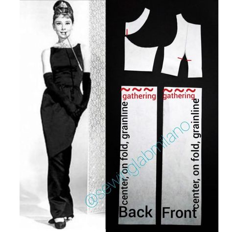 Breakfast At Tiffany's Movie, Audrey Hepburn Dress, Swimsuit Pattern Sewing, Hepburn Dress, Barbie Hairstyle, Evening Dress Patterns, Amazing Breakfast, Corset Sewing Pattern, Hollywood Costume