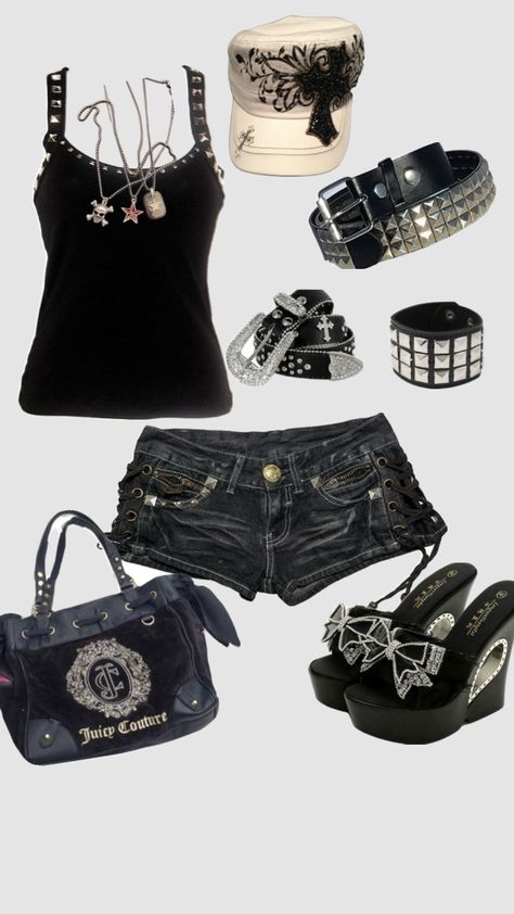 Mcbling Fashion, Trashy Outfits, 2000s Fashion Outfits, Alt Fashion, Swaggy Outfits, Really Cute Outfits, Edgy Outfits, 2000s Fashion, Teen Fashion Outfits