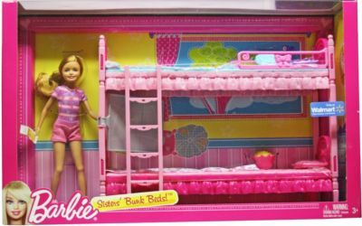 *2013 Sisters'bunk beds furniture 2 #BBT33 Barbie Beds, Barbie Decor, Barbie Houses, Barbie House Furniture, 9 Birthday, Barbie Playsets, Doll Nursery, Baby Doll Nursery, Barbie Gifts