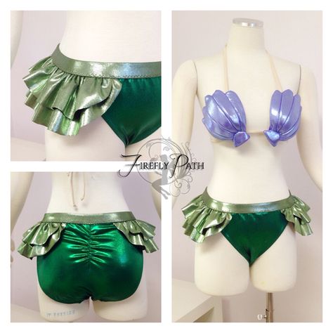 Mermaid Bathing Suit by Lillyxandra on @DeviantArt Mermaid Suit, Mermaid Bathing Suit, Firefly Path, Clothing Projects, Mermaid Lagoon, Frock Fashion, Mermaid Birthday Party, Mermaid Party, Character Costumes