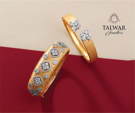 Talwar Jewellers, Chandigarh Talwar Jewellers, Jewellery Photoshoot, Jewelry Pics, Jadau Jewellery, Diamond Bracelet Design, Jewelry Photoshoot, Bangles Design, Bangles Jewelry Designs, Diamond Jewelry Designs