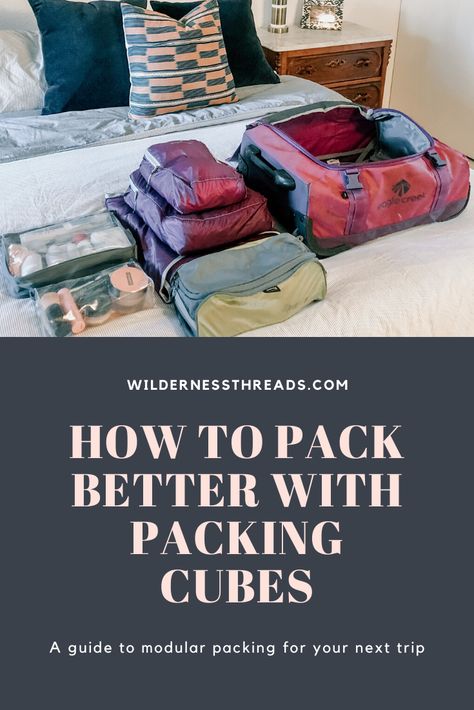 How to pack efficiently using packing cubes. A guide on choosing which to buy, how to organize and how to save space when packing for your next trip. How To Pack In Packing Cubes, How To Pack Using Packing Cubes, Packing Cubes For Carry On Luggage, How To Use Packing Cubes, Packing Cubes How To Use, Using Packing Cubes, Best Packing Cubes, Vacay Ideas, Cruise Packing