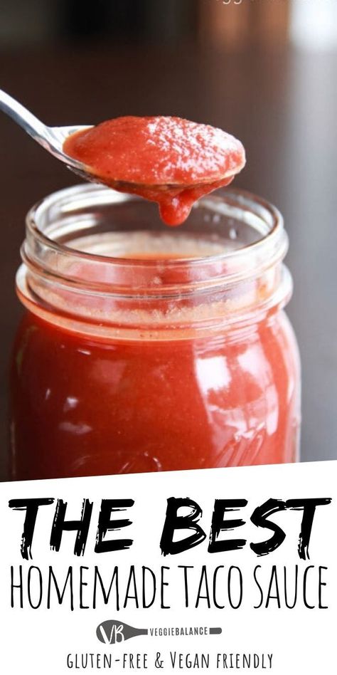 Ortega Taco Sauce Recipe, Homemade Taco Sauce, Taco Sauce Recipes, How To Make Taco, Taco Sauce, Homemade Tacos, Never Go Back, Sauce Tomate, Red Food