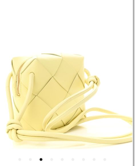 Bag Ice Cream, Icecream In A Bag, Stylish Shoulder Bag, Lambskin Leather, Leather Interior, Light Yellow, Bago, Bottega Veneta, Gold Hardware