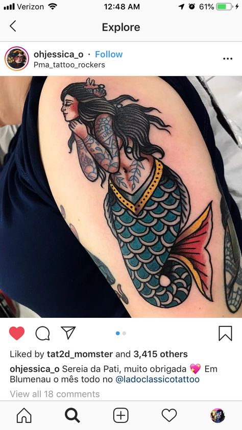 I love her thick “thighs” and fish bottom bbm big beautiful mermaid Traditional Mermaid Tattoos, Fat Mermaid, Nevertheless She Persisted, She Persisted, Tattoos Inspiration, Mermaid Tattoo, Mermaid Tattoos, Leg Tattoo, Beautiful Mermaids