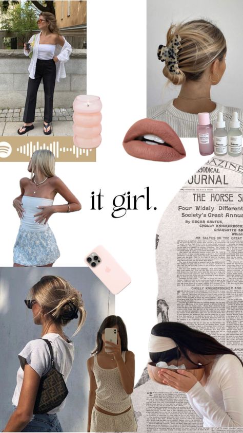 ✨It Girl✨ It Girl List, Girl Things Aesthetic, Be That Girl, The It Girl Aesthetic, It Girl Collage, It Girl Vibes, It Girl Aesthetic, Oversized Blazers, The It Girl