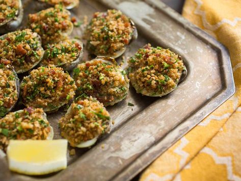 Clams Casino, Pita Chips, Serious Eats, Casino Night, Casino Royale, Casino Party, Easy Weeknight Meals, Edamame, Appetizers For Party