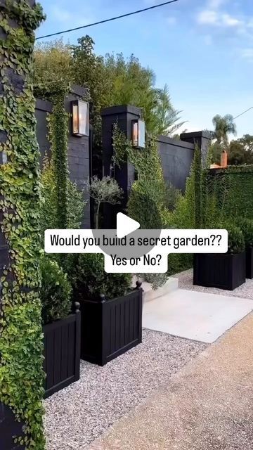 Landscaping + secret garden goals!! Who wants a secret garden??? 🙋🏻‍♀️😍🍃

📹 @harolds_finishing_touches Hidden Garden Aesthetic, Secret Garden Ideas Hiding Places, Hidden Garden Ideas, Small Secret Garden Ideas, City Garden Ideas, Secret Garden Ideas, Garden Goals, A Secret Garden, Becki Owens