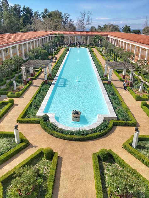 Spending a beautiful Sunday morning at the Getty Villa in Pacific Palisades CA #travel #ttot #nature #photo #vacation #Hotel #adventure #landscape http://bit.ly/2ETw0Ax Beautiful Sunday Morning, Roman Villa, Getty Villa, Beautiful Sunday, California Photos, Roman Architecture, Garden Design Plans, Pacific Palisades, Dream House Exterior