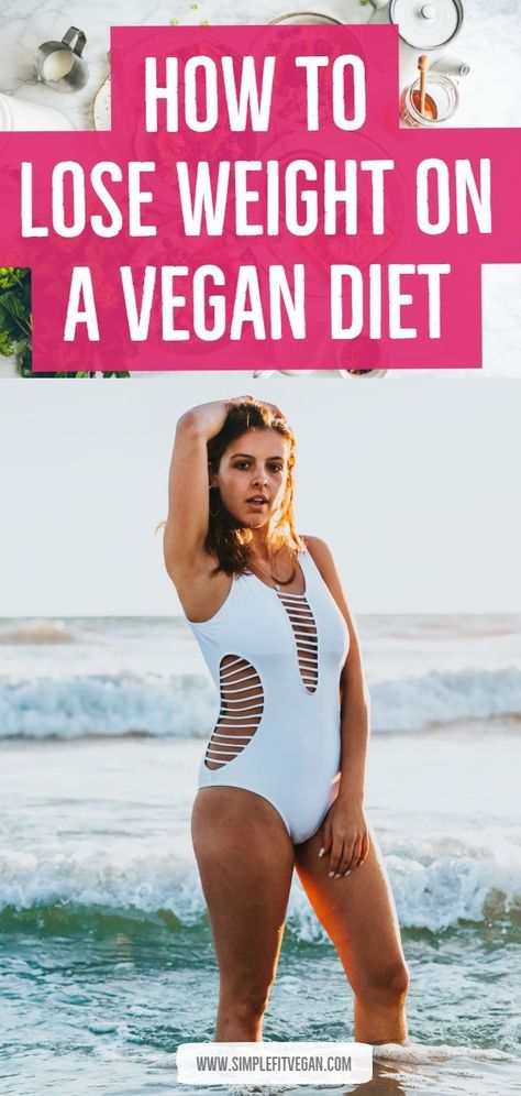 How to Lose Weight on a Vegan Diet - SimpleFitVegan Losing Weight Vegan Diet, Healthy Body And Mind, Green Diet, Losing Weight After 40, Healthy Vegan Diet, Diet Diary, How To Eat Healthy, Am To Pm, Vegan Nutrition