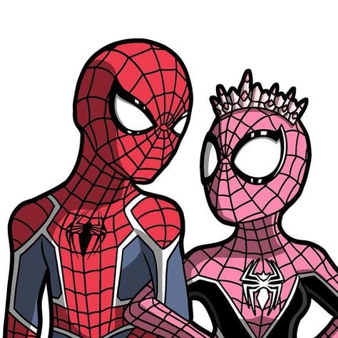 @jawnasaur on Instagram: "More Spidey art, however this is NOT a part of the Spiderverse project I’ve been working on! This’s something new I’m starting: Spidersonas of me and my mutuals! 
And I’m starting off both the Philadelphia Spider-Man (myself) and Spider-Princess (my gf @princessalyssarose )

(DO NOT REPOST MY ART WITHOUT GIVING CREDIT!)
#spiderman #spidermanart #spidersona #marvel #spiderverse #spidersonaart" Spider Man And Spider Girl, Spider Princess, Spider Man And Mj, Spiderman Girlfriend, Matching Drawings, Spider Man And Gwen, Pfp Spiderman, Spiderman Pumpkin, Spiderman Gwen