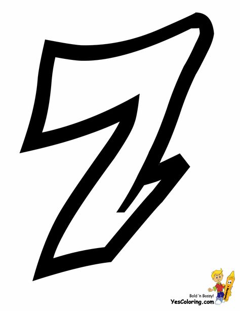 throw-up-graffiti-7-numbers-coloring-page-at-yescoloring.gif 935×1.210 Pixel 7 Graffiti Number, Number 7 Design Art Fonts, Graffiti Coloring Pages, Paper Graffiti, Graffiti Numbers, Fonts To Draw, Graffiti Coloring, Coloring Paper, Graffiti Art Letters