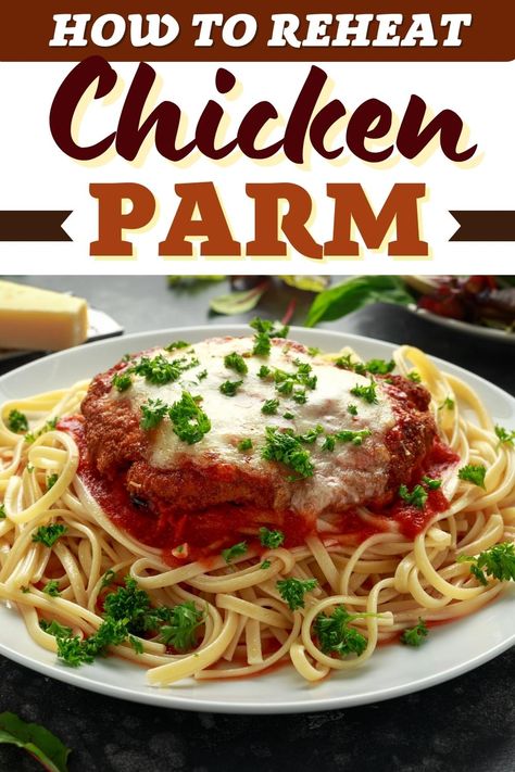 Oven Parmesan Chicken, Cold Chicken Recipes, Chicken Parmesean, Freezing Chicken, Chicken Marinara, Reheat Chicken, Chicken Parmigiana, Parmesan Crusted Chicken, Chicken Parm