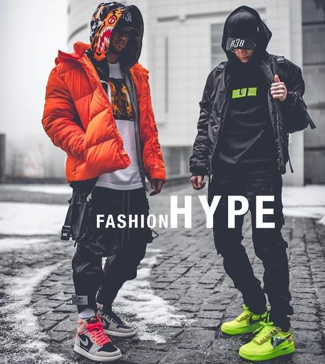 Ninja Clothing, Manly Clothes, Hypebeast Outfits, Hypebeast Outfit, Best Streetwear Brands, Hypebeast Fashion, Hype Clothing, Swag Outfits Men, Cyberpunk Fashion