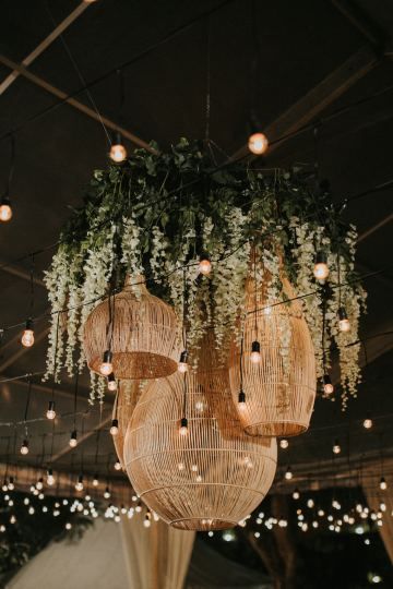 Tropical Reception, Wedding Ceiling, Phuket Wedding, Outdoor Chandelier, Outdoor Chandeliers, Groom And Groomsmen Attire, Wedding Lanterns, Bali Wedding, Wedding Hall