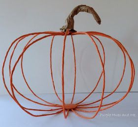 Purple Hues and Me: How to Make a Floral Wire Pumpkin Centerpiece Wire Pumpkin Centerpiece, Pumpkin Candle Centerpiece, Wire Pumpkin, Pumpkin Mold, Faux Candles, Pumpkin Centerpiece, Light Up Pumpkins, 2024 Halloween, Natural Decor