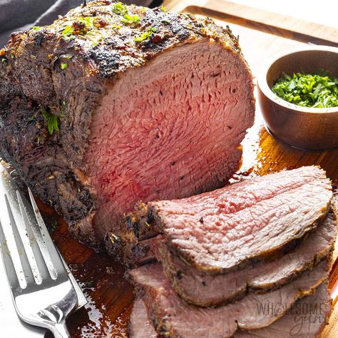 Sirloin Tip Roast (Easy & Tender!) - Wholesome Yum Roast Sirloin Tip Oven, Recipes For Sirloin Tip Roast, Sirloin Tip Oven Roast Recipes, Beef Sirloin Tip Roast Recipes Ovens, Sirloin In Oven, Beef Round Sirloin Tip Roast Recipes, Beef Sirloin Tip Roast Dutch Oven, Beef Sirloin Tip Roast Oven, Spoon Roast Recipes Ovens