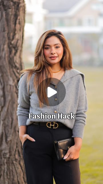 Cardigan Too Long Hack, Sweater Belt Trick, Cardigan Tuck Hack, Cardigan Sweater Tricks, Cardigan Crop Hack, How To Wear Cardigan, Diy Fashion Hacks, How To Wear A Scarf, Ways To Wear A Scarf