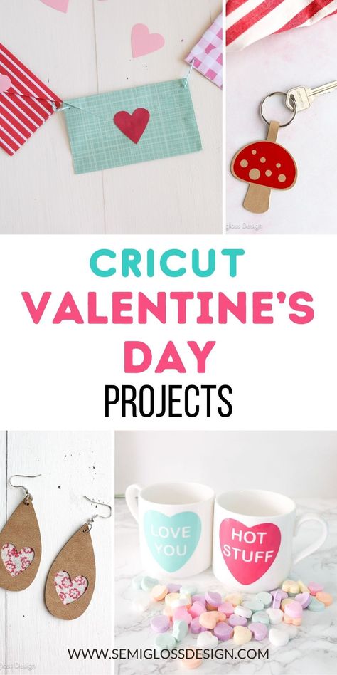 These Cricut ideas for Valentine's Day will get you ready for the holiday in no time. Find fun ideas for home decor and gifts. Cricut Vinyl Projects Valentines Day, Cricut Projects Valentines Day Ideas, Cricket Valentines Ideas, Diy Cricut Valentines Projects, Circuit Valentine Projects, Cricut Valentines Projects Kids School, Valentines Day Cricut Ideas, Cricut Valentines Projects To Sell, Valentine Cricut Ideas