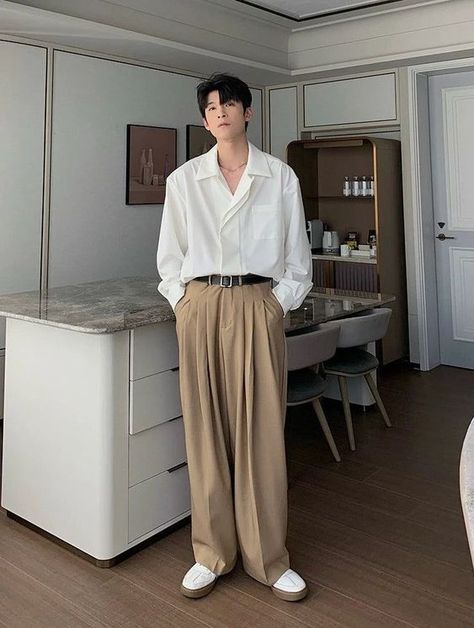 Pants with a modern cut. Perfect numbering and fair price K Pop Fashion Male, Korean Street Fashion Male, Korean Elegant Outfit Men, Korean Male Style, Korean Male Fashion Street Style, Korean Male Fashion, Minimal Style Men, Minimalist Outfit Men, Y2k Streetwear Men