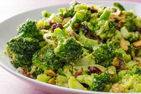 America’s Test Kitchen: Broccoli Salad with Creamy Avocado Dressing (Ep 2226) | WSKGWSKG Salad With Avocado Dressing, Butter Broccoli, Recipes Broccoli, Creamy Avocado Dressing, Peanut Salad, Healthy Oil, Avocado Salad Dressing, Salad With Avocado, Avocado Dressing