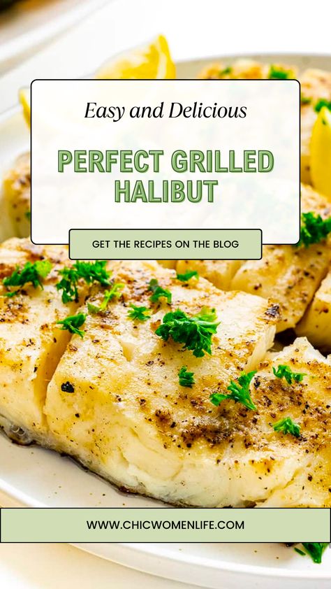 Perfect Grilled Halibut Halibut On The Blackstone, Halibut Recipes Grilled, How To Cook Halibut, Grilled Halibut Recipes, Grilling Fish, Quick Summer Meals, Rice Dishes Easy, Grilled Halibut, Halibut Recipes