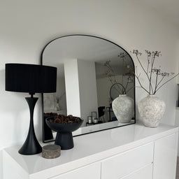 Payment - WILLIAM WOOD - Checkout Large Hallway Mirror Ideas, Neutral And Black Living Room, Interior Types, Landscape Mirror, Huge Mirror, Profile Frame, Hallway Mirror, Overmantle Mirror, Big Mirror