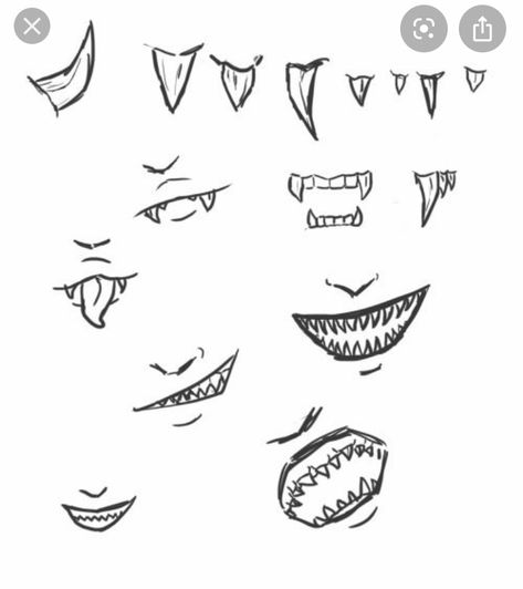 All credit to the original owner Sharp Teeth Drawing, Drawing Teeth, Sketch Mouth, Lips Cartoon, Happy Drawings, Anime Mouth Drawing, Drawing Mouth, How Draw, Drawing 101