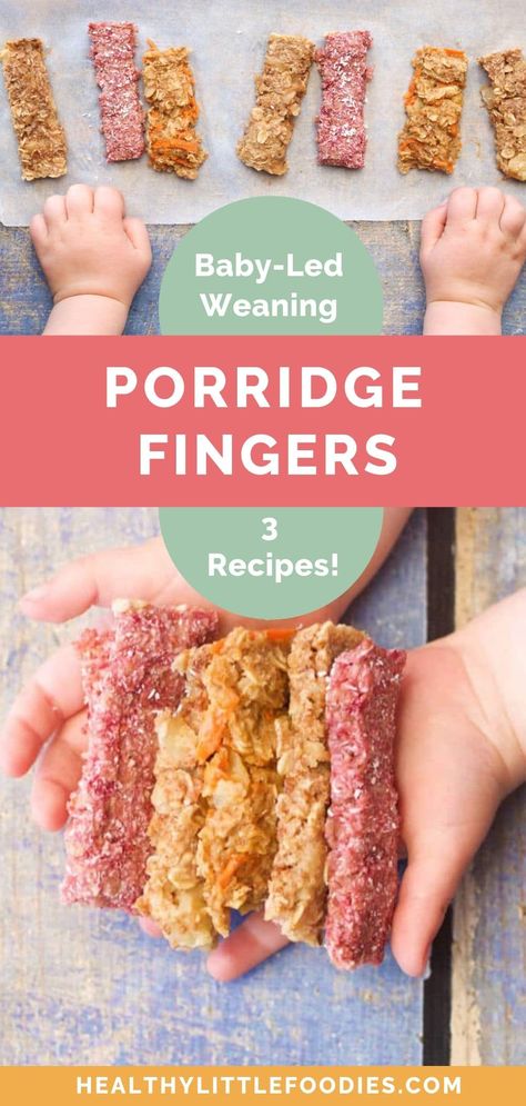 Finger Food Breakfast, Breakfast For Babies, Porridge Fingers, Apple Recipes Easy Healthy, Baby Led Weaning Breakfast, Baby Led Weaning First Foods, Weaning Foods, Baby Breakfast, Baby Led Feeding