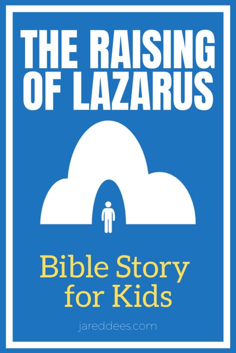 Lazarus Bible Story, Jesus Raises Lazarus, Toddler Bible Crafts, Bible Story For Kids, Sunday School Stories, Christian Skits, Youth Sunday School Lessons, Raising Of Lazarus, Youth Church