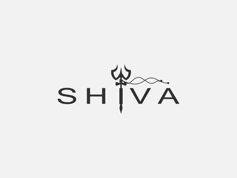 SHIVA logo concept by Pranjal Medhi on Dribbble Mahadev Name Logo Design, Shivshakti Name Logo, Shiv Name Wallpaper, Lord Shiva Logo Design, Shivansh Name Logo, Shiv Name Logo, Trishul Logo Design, Mahadev Name Logo, Shiva Name Tattoo Design