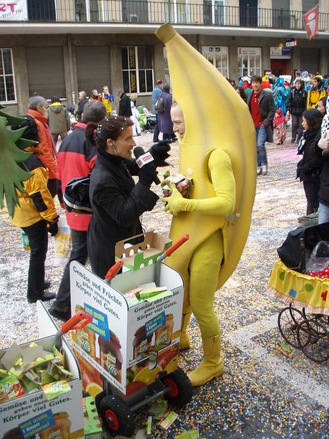 Radio Interview, Hazmat Suit, Food Costumes, March 3rd, A Banana, People Dress, Cosplay Outfits, Mens Costumes, Baby Strollers