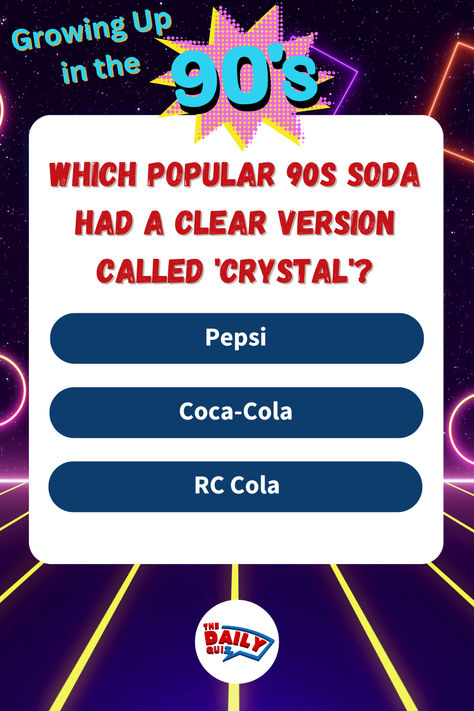 Step back into the 90s—a time of dial-up internet, VHS tapes, neon windbreakers, and iconic pop culture moments! This quiz will take you through everything that made the decade unforgettable, from TV shows and music to tech and trends. 90s Quiz, Pop Culture Moments, 90s Sitcoms, Trivia Questions And Answers, Pop Quiz, Trivia Questions, Vhs Tapes, Step Back, 90s Kids