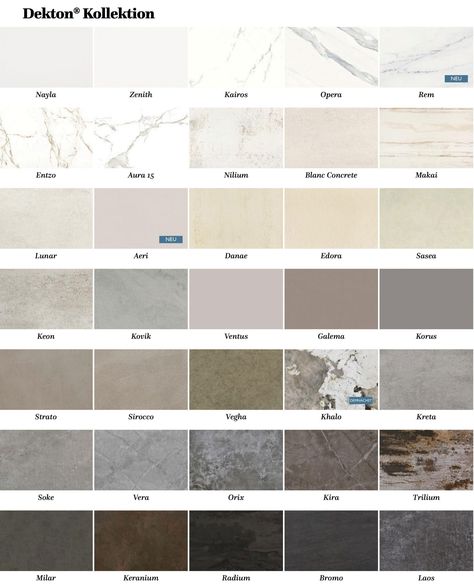 Dekton Kitchen, Cosentino Dekton, 10 Marla House Plan, Küchen In U Form, Interior Design Portfolio Layout, Kitchen Mood Board, Stone Interior, Grey Countertops, Countertop Colours