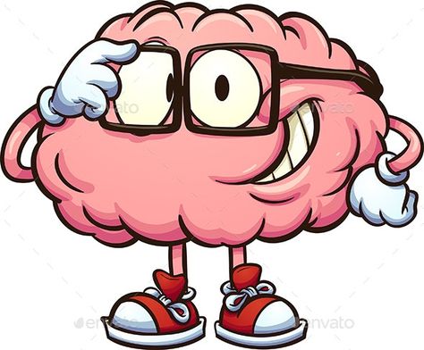 Cartoon Brain Drawing, Cartoon With Glasses, Adjusting Glasses, Brain Cartoon, Brain Pictures, Cartoon Brain, Brain Vector, Brain Drawing, Lab Logo