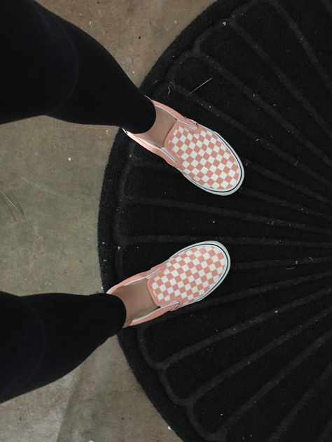 Pink Checkered Vans, Luxury Collection Hotels, Vans Outfit, Checkered Vans, Vans Checkerboard, Vans Store, Pink Checkered, Coral Blue, Coral Pink